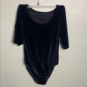 Black Velvet Bodysuit